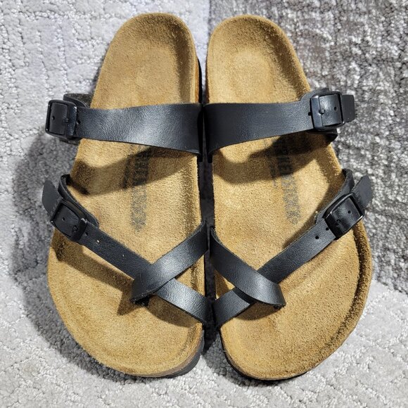 Birkenstock Shoes - Birkenstock Mayari Unisex Size EU 37 US L6 M4 R Black Birko-Flor Slide Sandals.